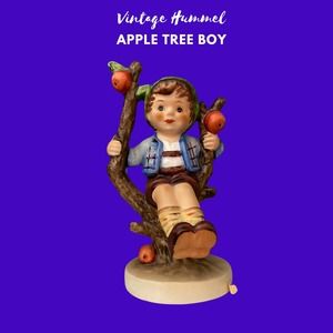 Hummel Figurine Apple Tree Boy W. Germany #142 1960’s TMK 3 Goebel Figurine